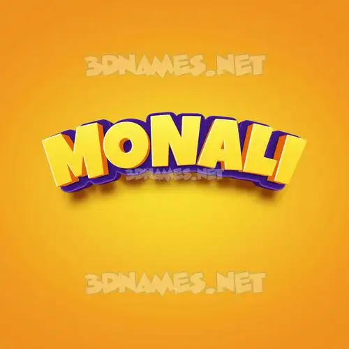 monali in Orange Toon style - 3D name wallpaper monali in Orange Toon style - 3D name wallpaper