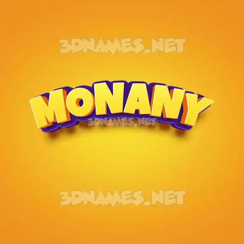 monany in Orange Toon style - 3D name wallpaper monany in Orange Toon style - 3D name wallpaper
