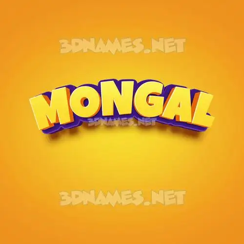 mongal in Orange Toon style - 3D name wallpaper mongal in Orange Toon style - 3D name wallpaper
