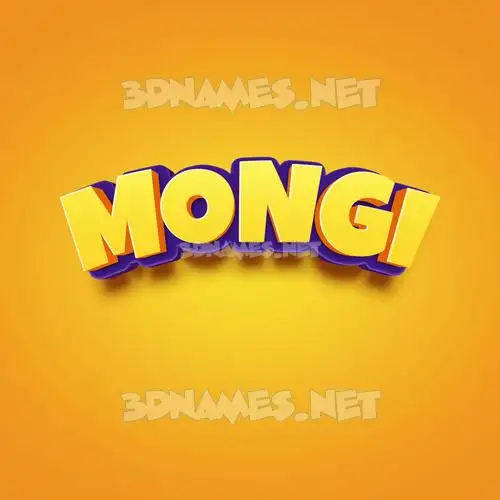 mongi in Orange Toon style - 3D name wallpaper mongi in Orange Toon style - 3D name wallpaper