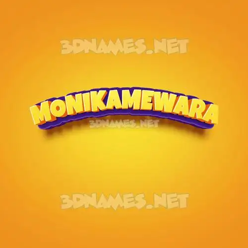 monikamewara in Orange Toon style - 3D name wallpaper monikamewara in Orange Toon style - 3D name wallpaper
