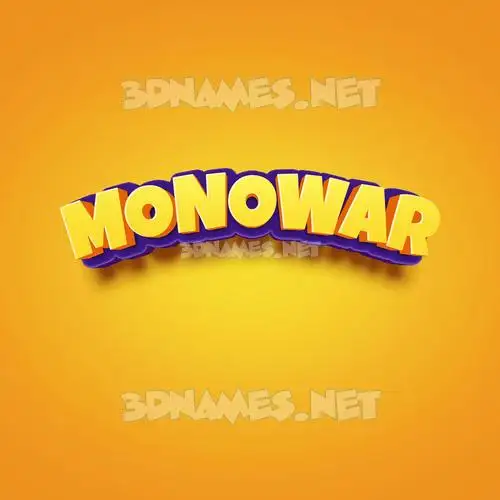 monowar in Orange Toon style - 3D name wallpaper monowar in Orange Toon style - 3D name wallpaper