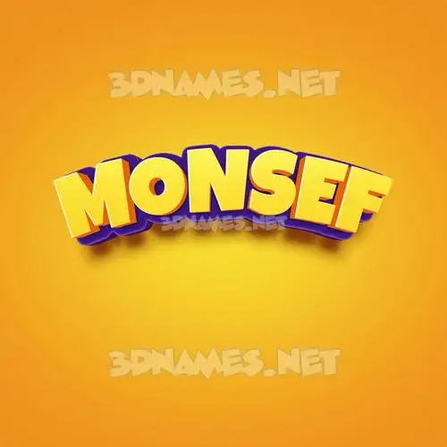 monsef in Orange Toon style - 3D name wallpaper monsef in Orange Toon style - 3D name wallpaper