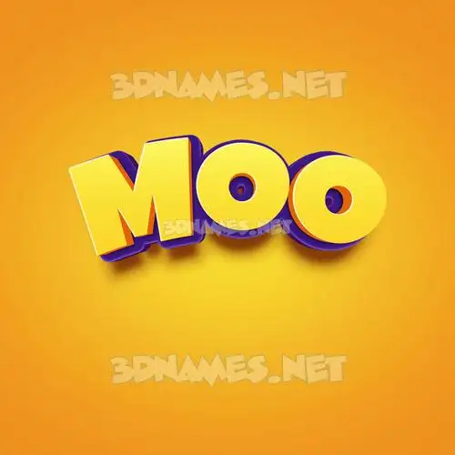 moo in Orange Toon style - 3D name wallpaper moo in Orange Toon style - 3D name wallpaper