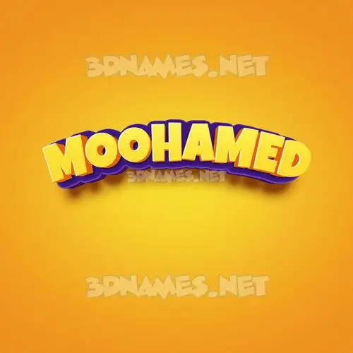 moohamed in Orange Toon style - 3D name wallpaper moohamed in Orange Toon style - 3D name wallpaper