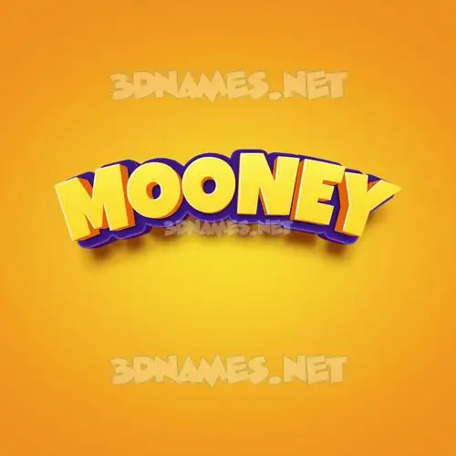 mooney in Orange Toon style - 3D name wallpaper mooney in Orange Toon style - 3D name wallpaper