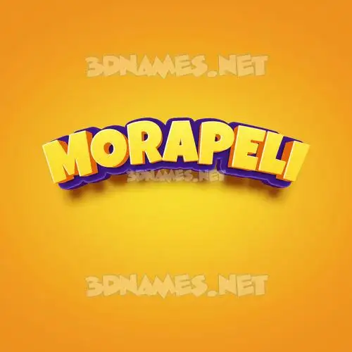 morapeli in Orange Toon style - 3D name wallpaper morapeli in Orange Toon style - 3D name wallpaper