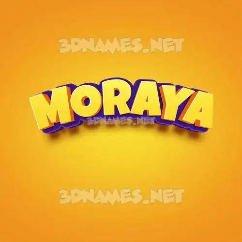moraya in Orange Toon style - 3D name wallpaper moraya in Orange Toon style - 3D name wallpaper