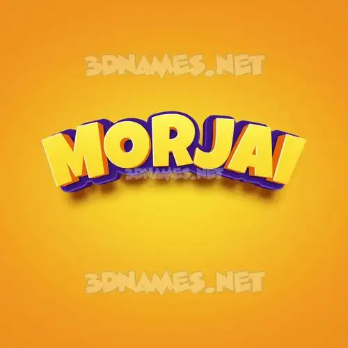 morjai in Orange Toon style - 3D name wallpaper morjai in Orange Toon style - 3D name wallpaper