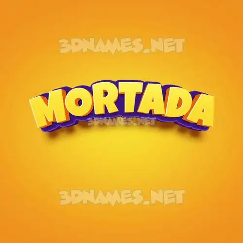 mortada in Orange Toon style - 3D name wallpaper mortada in Orange Toon style - 3D name wallpaper