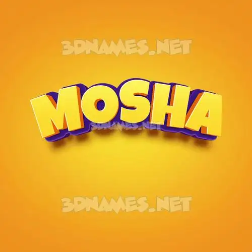 mosha in Orange Toon style - 3D name wallpaper mosha in Orange Toon style - 3D name wallpaper