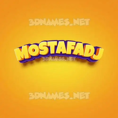 mostafadj in Orange Toon style - 3D name wallpaper mostafadj in Orange Toon style - 3D name wallpaper