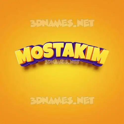 mostakim in Orange Toon style - 3D name wallpaper mostakim in Orange Toon style - 3D name wallpaper