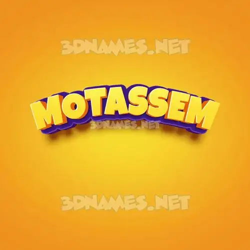 motassem in Orange Toon style - 3D name wallpaper motassem in Orange Toon style - 3D name wallpaper