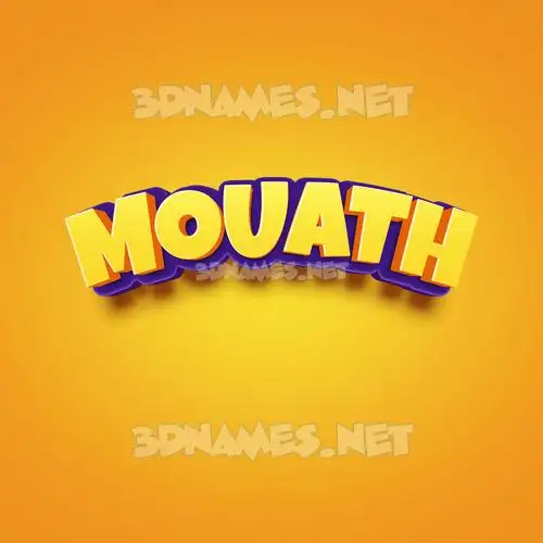 mouath in Orange Toon style - 3D name wallpaper mouath in Orange Toon style - 3D name wallpaper