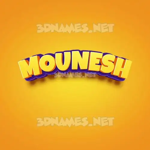 mounesh in Orange Toon style - 3D name wallpaper mounesh in Orange Toon style - 3D name wallpaper