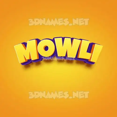 mowli in Orange Toon style - 3D name wallpaper mowli in Orange Toon style - 3D name wallpaper