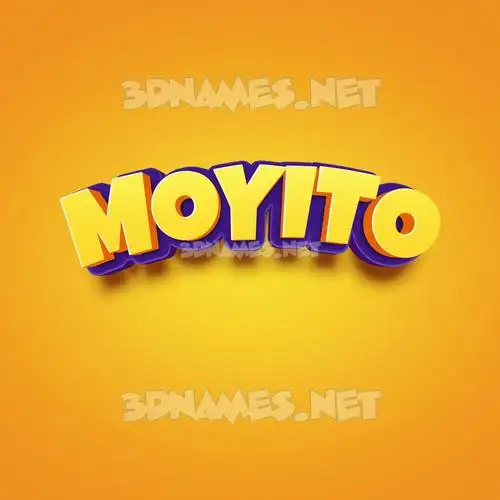 moyito in Orange Toon style - 3D name wallpaper moyito in Orange Toon style - 3D name wallpaper