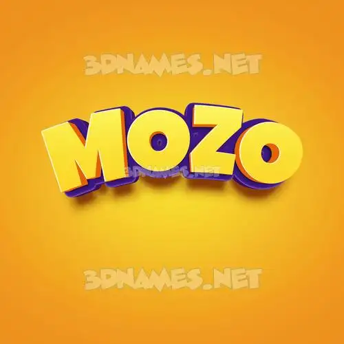 mozo in Orange Toon style - 3D name wallpaper mozo in Orange Toon style - 3D name wallpaper