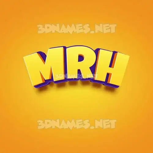 mrh in Orange Toon style - 3D name wallpaper mrh in Orange Toon style - 3D name wallpaper