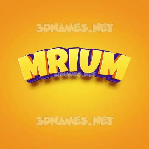 mrium in Orange Toon style - 3D name wallpaper mrium in Orange Toon style - 3D name wallpaper