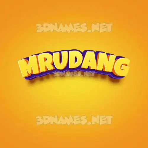 mrudang in Orange Toon style - 3D name wallpaper mrudang in Orange Toon style - 3D name wallpaper