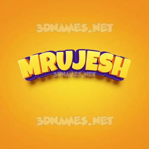 mrujesh in Orange Toon style - 3D name wallpaper mrujesh in Orange Toon style - 3D name wallpaper