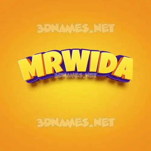 mrwida in Orange Toon style - 3D name wallpaper mrwida in Orange Toon style - 3D name wallpaper