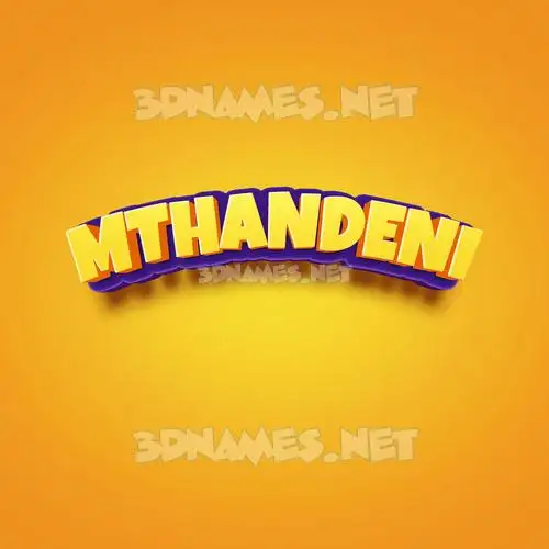 mthandeni in Orange Toon style - 3D name wallpaper mthandeni in Orange Toon style - 3D name wallpaper
