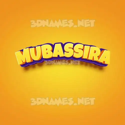 mubassira in Orange Toon style - 3D name wallpaper mubassira in Orange Toon style - 3D name wallpaper