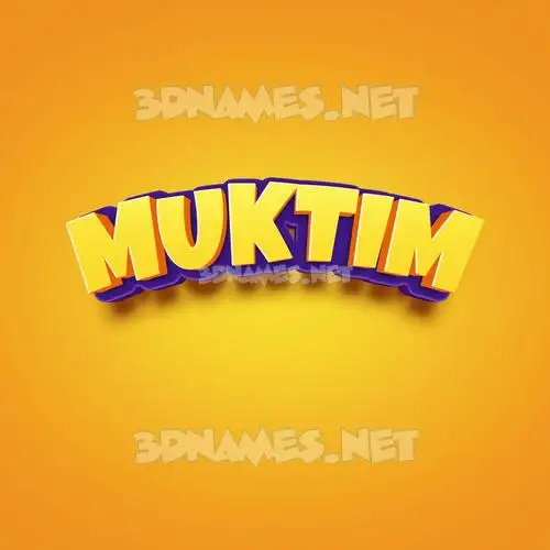muktim in Orange Toon style - 3D name wallpaper muktim in Orange Toon style - 3D name wallpaper