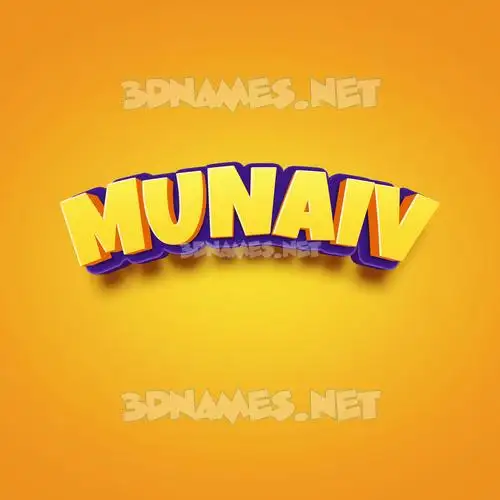 munaiv in Orange Toon style - 3D name wallpaper munaiv in Orange Toon style - 3D name wallpaper