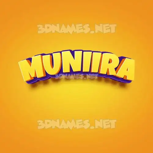 muniira in Orange Toon style - 3D name wallpaper muniira in Orange Toon style - 3D name wallpaper