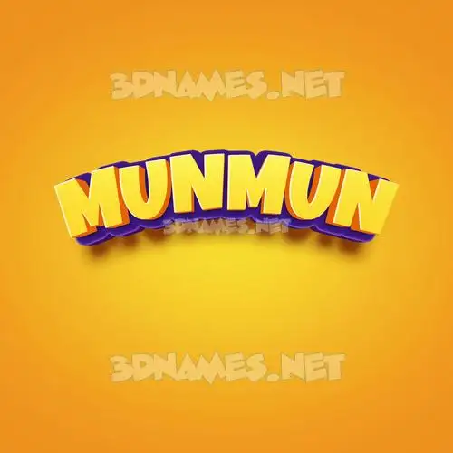 munmun in Orange Toon style - 3D name wallpaper munmun in Orange Toon style - 3D name wallpaper