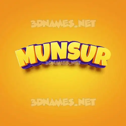 munsur in Orange Toon style - 3D name wallpaper munsur in Orange Toon style - 3D name wallpaper