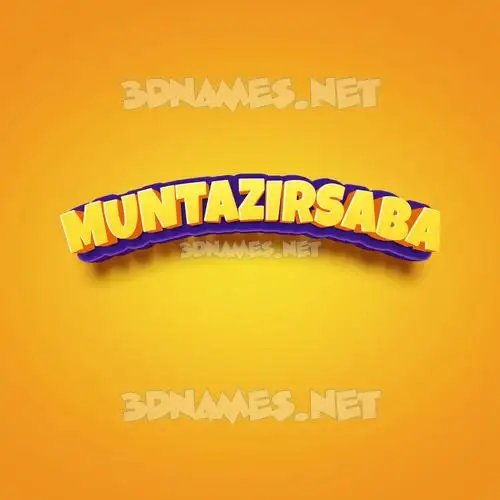 muntazirsaba in Orange Toon style - 3D name wallpaper muntazirsaba in Orange Toon style - 3D name wallpaper