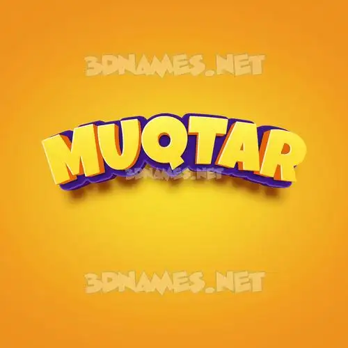 muqtar in Orange Toon style - 3D name wallpaper muqtar in Orange Toon style - 3D name wallpaper