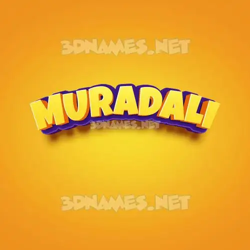 muradali in Orange Toon style - 3D name wallpaper muradali in Orange Toon style - 3D name wallpaper
