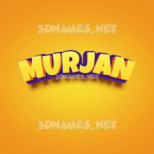 murjan in Orange Toon style - 3D name wallpaper murjan in Orange Toon style - 3D name wallpaper