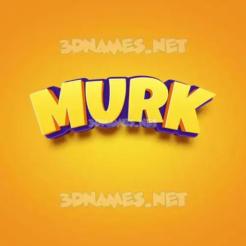 murk in Orange Toon style - 3D name wallpaper murk in Orange Toon style - 3D name wallpaper