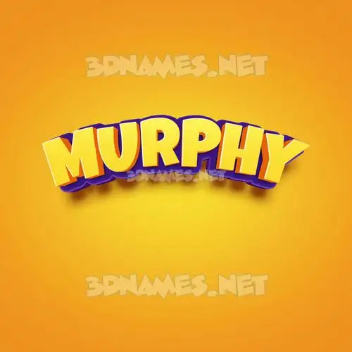 murphy in Orange Toon style - 3D name wallpaper murphy in Orange Toon style - 3D name wallpaper