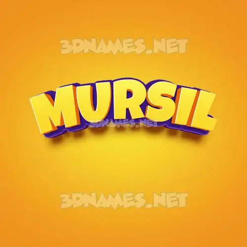 mursil in Orange Toon style - 3D name wallpaper mursil in Orange Toon style - 3D name wallpaper