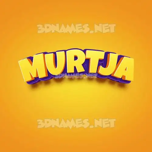 murtja in Orange Toon style - 3D name wallpaper murtja in Orange Toon style - 3D name wallpaper