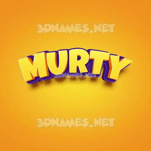 murty in Orange Toon style - 3D name wallpaper murty in Orange Toon style - 3D name wallpaper
