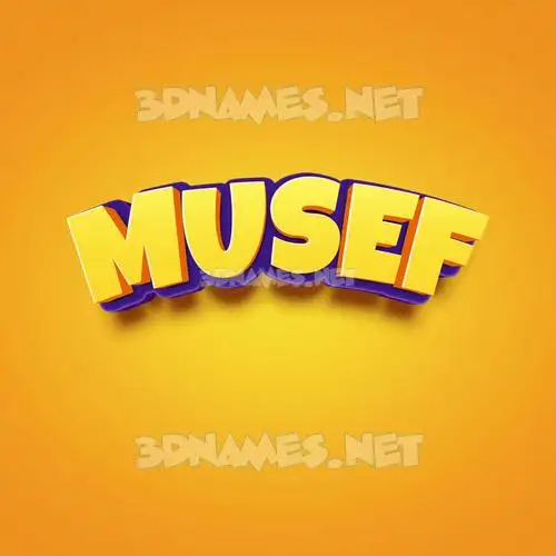 musef in Orange Toon style - 3D name wallpaper musef in Orange Toon style - 3D name wallpaper