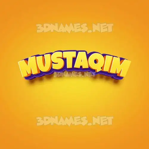 mustaqim in Orange Toon style - 3D name wallpaper mustaqim in Orange Toon style - 3D name wallpaper
