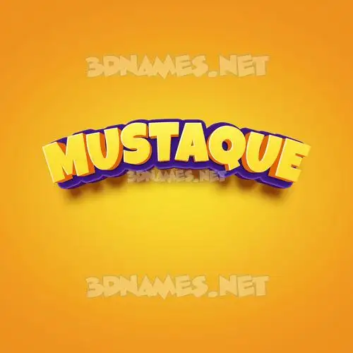 mustaque in Orange Toon style - 3D name wallpaper mustaque in Orange Toon style - 3D name wallpaper
