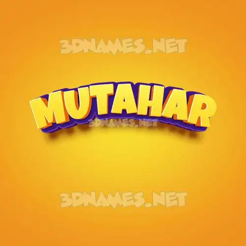 mutahar in Orange Toon style - 3D name wallpaper mutahar in Orange Toon style - 3D name wallpaper