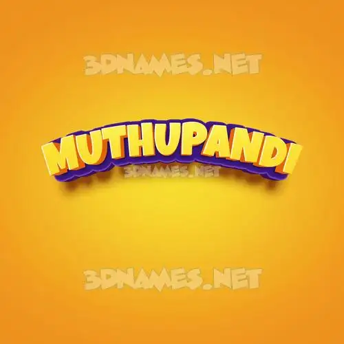 muthupandi in Orange Toon style - 3D name wallpaper muthupandi in Orange Toon style - 3D name wallpaper