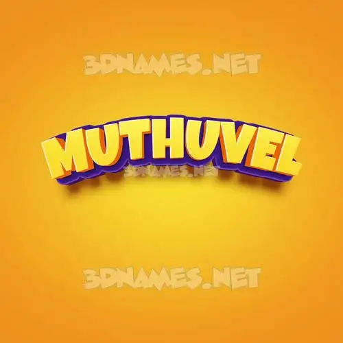 muthuvel in Orange Toon style - 3D name wallpaper muthuvel in Orange Toon style - 3D name wallpaper